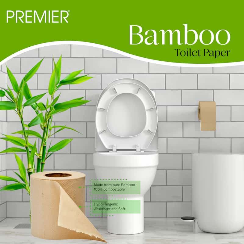 Premier Bamboo Toilet Roll 180 Pulls 6x1